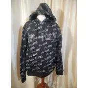 Marc Ecko cut & sew fall collection black hooded pullover sweatshirt size XL.
