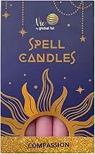 Spell Candles, Handmade & Unscented, Pack of 5, Compassion