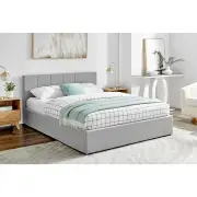 Theodore Gas Lift Bed Frame - Double Grey - Double