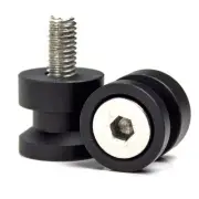 Lextek Paddock Stand Bobbins Black M8 x 1.25mm Stand Accessories & Adaptors NEW
