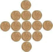 GARIOUANS 25Pcs Adhesive Wax Seal Stickers Self Adhesive Decorative Sealing Stickers for DIY Crafts Envelopes Wedding Invitations Present Wrapping Authentic Look with Raised Edges Easy to
