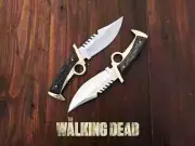 Set of 2 Daryl Dixon The Walking Dead Replica Knifes, Handmade Stainless Steel.