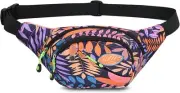 Waist Pack Large Fashion Bumbag for Women Men, Adjustable Waist Bag for Running