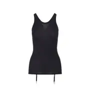 [Lemaire] Lemaire-Black Seamless With Suspenders Wool Top-Donna S STAND