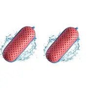 Red Swimming Goggle Case, Goggle Case with Clip, Drainage Hole, Zippered1779