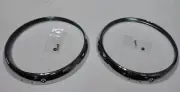 New Pair of Headlamp Headlight Trim Rings MG Midget Austin Healey Sprite 1962-74 (for: MG)