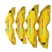Upgrade Your BMW with 4pcs Universal ABS Plastic Disc Brake Caliper Covers & Performance Logo Stickers Yellow 2 Pcs Size L And 2 Pcs Size M