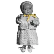 Vintage Doll Knitting Pattern Layette Baby Doll 18” 7-Piece in 3 Ply Baby Wool