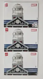 LEGO Marvel X-MEN X-Mansion 76294 Instruction Booklets 1,2,3 Complete Brand New