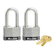 Master Lock 44mm Laminated Stainless Steel Padlock - 2 Pack