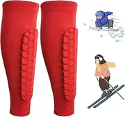[WQXYSS] Shinbang Protector 2.0,Ski Shin Pads,Achilles Shinbang Shields,Ski Shin Guards,Frost Armours Ski Shields,Breathable Elastic Anti-Collision Leggings for Skiing