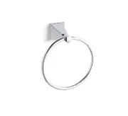 Kohler K-487-CP Memoirs Stately Brass Towel Ring in POLISHED CHROME, Sealed New!