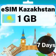 eSIM Kazakhstan - 1 GB - 7 Days - Travel eSIM | QR code activation