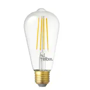 LED Filament Globe ES 240V 8W Clear Glass 5000K - GL F.PILT.8-CL85