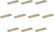 Set of 10, Irabo Comb Long Plate, 13.3 x 3.9 x 0.8 inches (33.7 x 10 x 2 cm) | Elongated Plate (Medium) Setomonohonpo