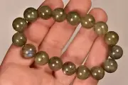 *LABRADORITE* Bracelet 41.7g Round Beads Elastic Healing, Power, Imagination