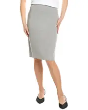 St. John Solid Stretch Knit Pencil Skirt