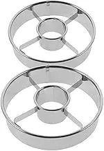 MOTHNUR 2pcs Doughnut Cutter Fondant Cutters Doughnut Shaper Tainless Steel Donut Hole