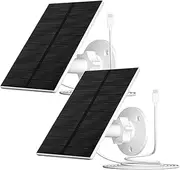 [VUEBEE] Solar Panel for Security Camera, 2W Solar Charger with USB-C Port for Rechargeable Battery Camera, with 360° Adjustable Security Mount