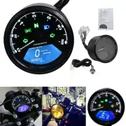 12000RPM Motorcycle LCD Digital Universal Odometer Speedometer Tachometer Gauge