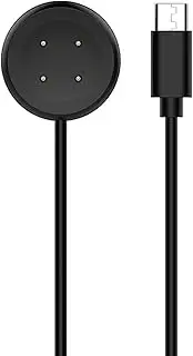 Magnetic Charging Cable Compatible with Google Pixel Watch 2 Charger 4 Pin Replacement Type-C Charging Cable Cord Dock Stand(Black-Type-C)