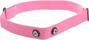 Toddmomy Pink Heart Rate Monitoring Fixing Belt Glute Straps for Chest Sports Elastic Strap Nylon