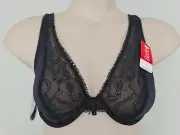 Berlei Ladies Princess Underwire Bra sizes 12B 12C Colour Black