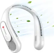 Neck Fan, Hands Free Bladeless Neck Fans Portable Rechargeable, 6000 Mah Battery
