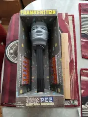 Vintage NIB Frankenstein Light Up Sound Giant Pez Candy Roll Dispenser New Box