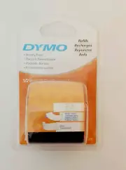 DYMO LetraTag Labeling Tape 12331 Variety Pack Black Print 3 Pack Refills 1/2"