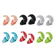1Pair Noise Reduction Silicone Eartip Earplugs Anti-noise Hear Protect Ear Plugs