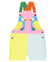 [Stella McCartney Kids] Stella McCartney Kids Colorblocked denim overalls Y 6 multicoloured