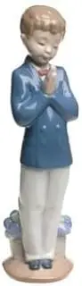 Nao by Lladro Collectible Porcelain Figurine: TIME TO PRAY - 8 3/4 tall - Church Boy...1st Communion