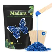 Hard Wax Beads for Hair Removal -1lb/16oz Wax Beans Kit with 10 Wax applicato...