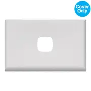 HPM Excel 1 Gang Light Switch White Cover
