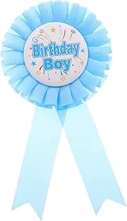 Toddmomy Happy Birthday Tinplate Badge Pin Rosette Button Party Decorations Supplies