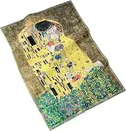 MuseARTa KT-GK-TK Cotton Tea Towel with Painting The Kiss by Artist Gustav Klimt 40 x 60 cm