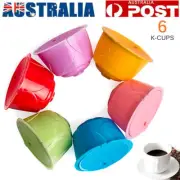 6X Refillable Reusable Coffee Capsules Pod For Dolce Gusto Machine Coffee Filter