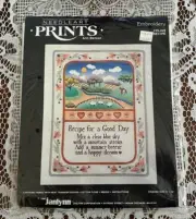Vintage Janlynn Embroidery Kit. RECIPE for a good day, Ann Benson, New, Sealed