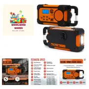 Emergency NOAA Weather Radio with AM/FM and Shortwave Radio Bands: Hand Crank...