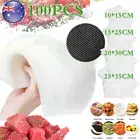 100/200 Embossed Food Vacuum Sealer Bags Vaccum Food Saver Storage Seal Bag Pack