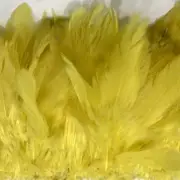 New Yellow Schlappen Strung per 10cm - Wholesale Feathers & Craft Supplies