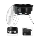 AU Mini Round Barbecue Grill Set Portable Iron Charcoal Grill For Home Kitchen
