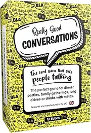 Really Good Conversations 1 - UK Made Conversation Cards Game, Original Conversation Starters, Thought Provoking Questions for Family and Friends, Party Games