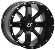 Sedona 14x10 Blk Hollow Point Rim 4/156 5+5 Polaris Ranger XP 1000 18