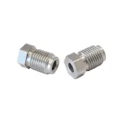 Aeroflow Stainless Steel Inverted Flare Tube Nut 9/16"-20 To 3/16" Hardline