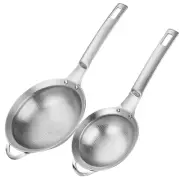 Punch Hole Sieve Fine Mesh Stainless Steel Small Colander Strainer With Handl...