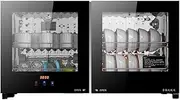 Tableware Disinfection Cabinet, Stainless Steel Household Desktop Horizontal Double Door High Temperature Disinfection Storage Cabinet