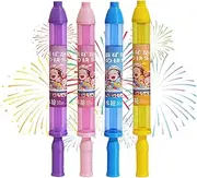 Firework Water Guns, 4pieces Firework Spray Water Squirter, Fun Fireworks Effect Squirt WaterGun, Long Range Shootings, Interactive Pool Toy for Couples, Family, and Friends On Beach, Playground