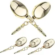 Baluue 5pcs Vintage Necklace Charm Clasp Bracelet Connectors Pendant Holder for DIY Jewelry Making Versatile Fasteners for Pearl Necklaces and Bracelets
